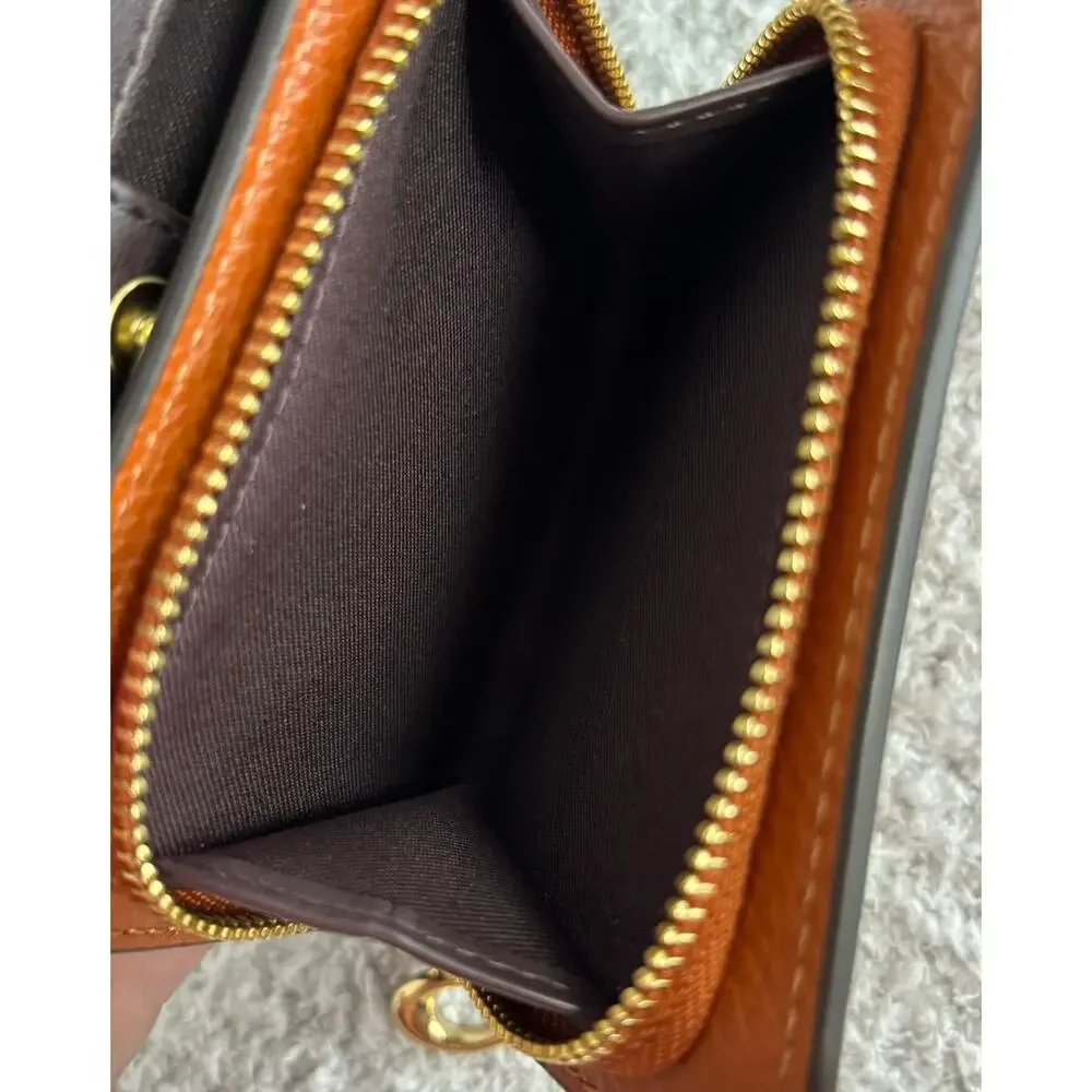 Coach Brown Leather Bifold Snap Wallet J2330 #76935 - Picture 8 of 8